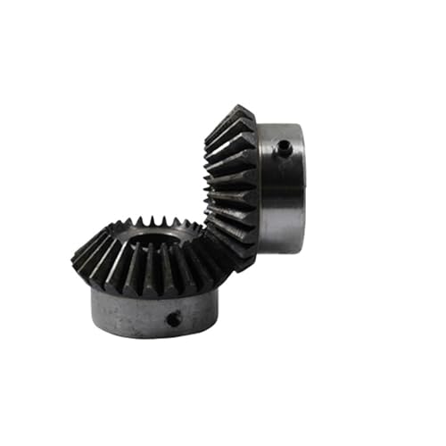 2 stücke Kegelrad 1M 20 Zähne 45# Stahl Innen Loch 5-12mm Getriebe 90 Grad Schraube Loch M5(10mm) von JDILFUNU