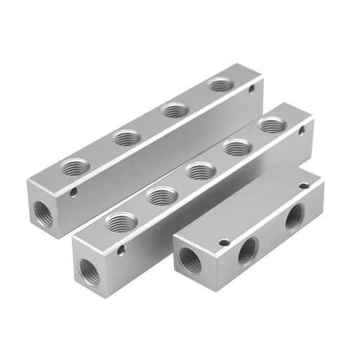 20x25 G1/4 Zu G1/4 Split Zähne Auspuff Quelle Öl Wasser Verteilung Shunt Block Gerade-Durch 1Pcs(2 Way (25mm)) von JDILFUNU