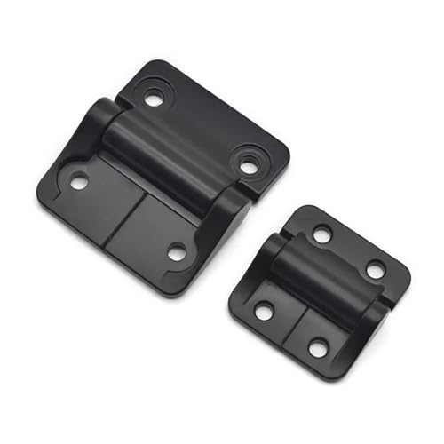 5,8 cm Drehmoment-Türscharniere, E6 konstantes Drehmoment, flache Scharniere, 270 Grad drehbar, Free-Stop-Scharniere, 1 Stück (4 NM schwarz) von JDILFUNU