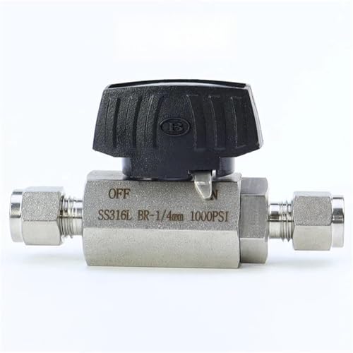 6 8 10 12 14 16mm Rohr OD Kompression Union 316L Edelstahl Hex Ball Ventil 1000 PSI 1Pcs(20mm) von JDILFUNU