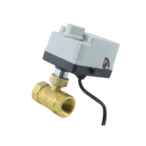 AC220V 2-Wege-Messing-Motorkugelhahn 3-Draht Zwei-Steuerung Elektrischer Antrieb 1St(1-1/2") von JDILFUNU