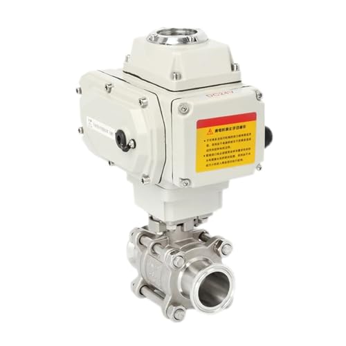 DN15 304 Edelstahl Elektrische Motorisierte Wasser Kugelhahn Tri Clamp 1Pcs(110VAC) von JDILFUNU