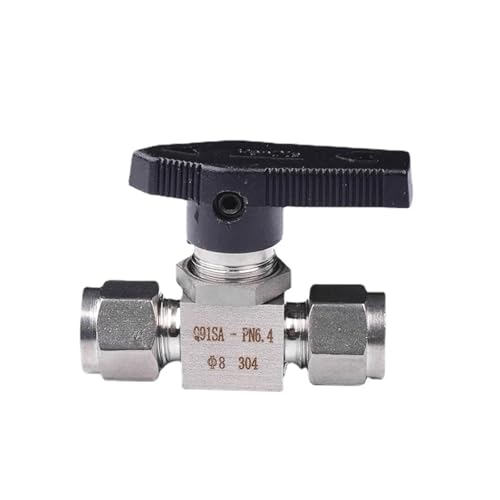 OD Rohr Kompression Union Kugelhahn 304 Edelstahl Wasser Gas Kraftstoff 1 Stücke(16mm) von JDILFUNU