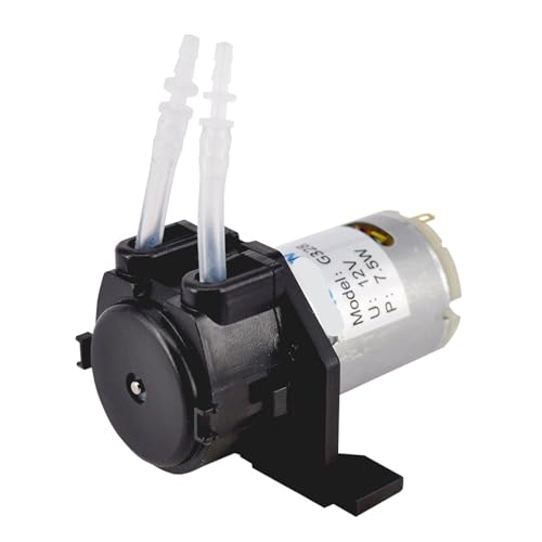Peristaltikpumpe 12 V/24 V DC, 1 Stück (Schwarz, 12 V) von JDILFUNU