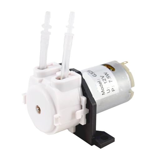 Peristaltikpumpe 12 V/24 V DC, 1 Stück (Weiß, 12 V) von JDILFUNU