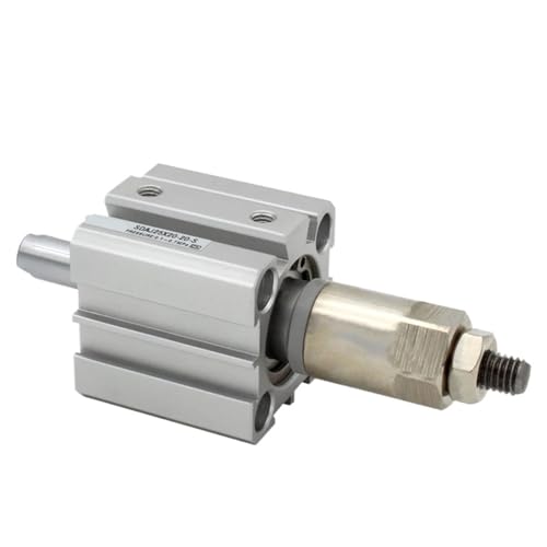 SDAJ40 Einstellbarer Hub Kompakter Luftzylinder Doppeltwirkend 1St(SDAJ40X50-30,-B(male thread)) von JDILFUNU