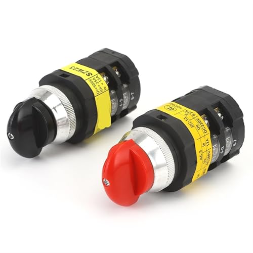 SZW25-30D/2 25A Rot Schwarz Griff Panel Drei Position Zwei Pole Silber Kontaktieren Cam Schalter 1Pcs(SZW25-30D 2 red) von JDILFUNU