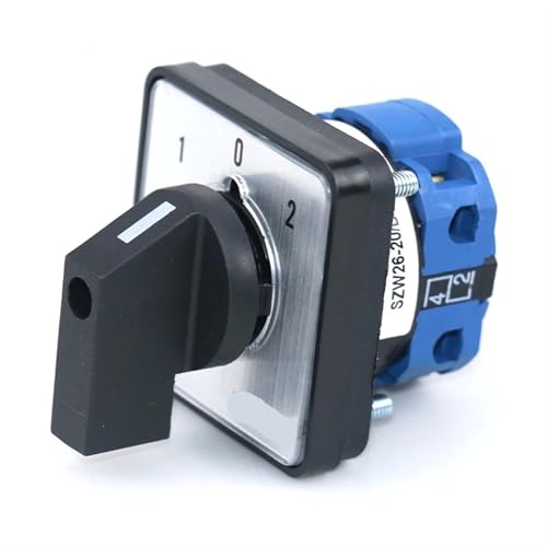 SZW26/LW26-20 20 A 660 V 1-0-2 einphasige Vierklemmen 64 x 64 48 x 48 mm Panel Drehnockenschalter 1 Stück (D101.1 1 1 0 2 64 x 64 mm) von JDILFUNU
