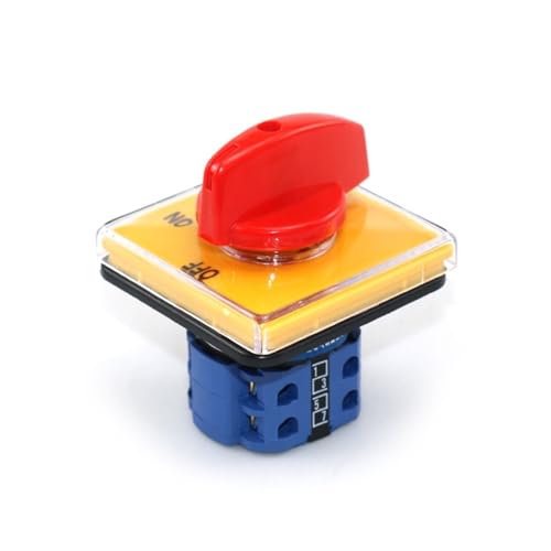 SZW26/LW26-20 C04.2 Manueller Nockenschalter, 20 A, 660 V, Aus-ON, zwei Positionen, 8 Schrauben, 64 x 64 mm, 1 Stück SZW26/LW26-20 C04.2 Manueller Nockenschalter, 20 A, 660 V, Aus-ON, zwei Positionen, 8 Schrauben, 64 x 64 mm, 1 Stück von JDILFUNU