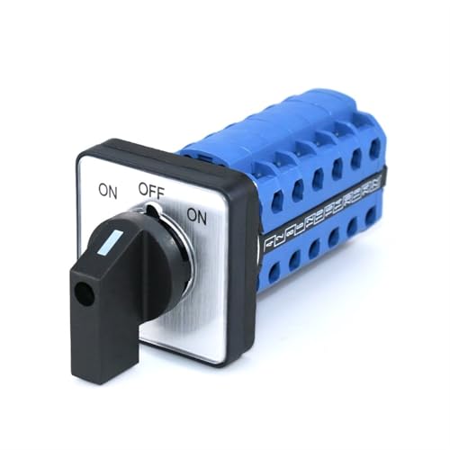 SZW26/LW26-20 ON-OFF-ON 6 Phasen 20 A 660 V 64 x 64 48 x 48 mm Nockenschalter 3 Positionen 24 Klemmen 1 Stück (ON OFF ON ON 48 x 48 mm) von JDILFUNU