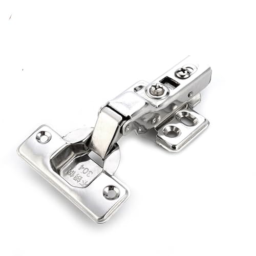 Scharnier Edelstahl Tür Hydraulische Scharniere Dämpfer Puffer Soft Close 1Pcs(Full Overlay) von JDILFUNU