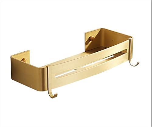 JDJXYNSRT Schwebende Regale Badezimmer-Eck-Duschregale, gebürstetes Gold, WC-Waschtisch, dreieckiges Badezimmer-Aufbewahrungsregal, Wandmontage, Stanz- und Wandbehang, Shampoo-Duschgel-Organizer-Regal JDJXYNSRT Schwebende Regale Badezimmer-Eck-Duschregale, gebürstetes Gold, WC-Waschtisch, dreieckiges Badezimmer-Aufbewahrungsregal, Wandmontage, Stanz- und Wandbehang, Shampoo-Duschgel-Organizer-Regal von JDJXYNSRT