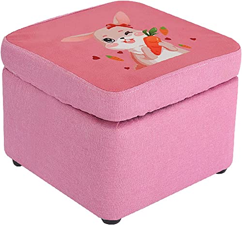 Footstool Ottomans Fußhocker klein mit gepolstertem Sitz, Multifunktionsgewebespeicher Ottomane Fußstütze für Wohnzimmer Schlafzimmer, tragbarer Stuhl Stuhl Ottoman-Brown Circle (Gelb gelb Thoughtful von JDKJSBF