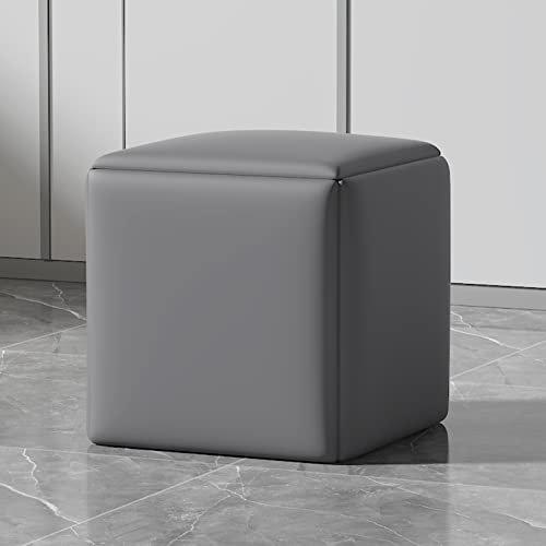 JDKJSBF 5 in 1 Würfelhocker mit Wirbelstuhl Multi funktionaler Kunstleder Fußhocker & Bank für das Leben und Esszimmer Thoughtful von JDKJSBF
