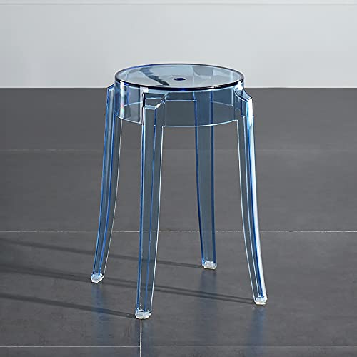 JDKJSBF Acryl -Counterhöhe Hocker Moderne transparente Barhocker -Stühle Multi -Farboptionen Blau 18inch Thoughtful von JDKJSBF
