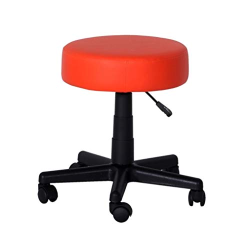 JDKJSBF Barhocker Café Counter Stools Set von 2, verstellbare Schwenkstabhocker, Bequeme Küchenstangenhocker (Farbe: Barhocker Set von 2 Rot) Thoughtful von JDKJSBF
