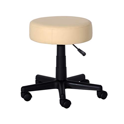 JDKJSBF Barhocker Café Counterhocker Set von 2, verstellbare Schwenkstabhocker, Bequeme Küchenstangenhocker (Farbe: Barhocker Set von 2 beige) Thoughtful von JDKJSBF