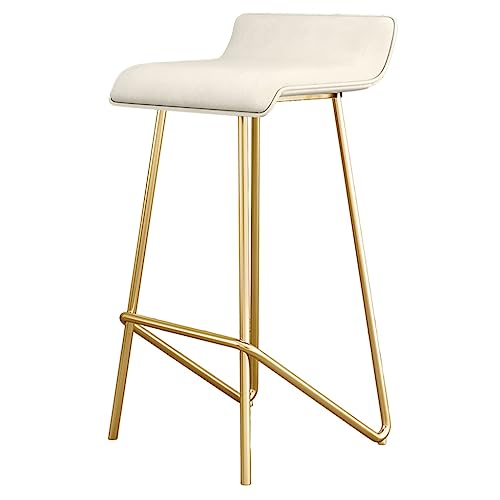 JDKJSBF Barhocker Counter Height Counterhocker moderner Rückenless Bar Stuhl mit Metall Füße Frühstück Küchenhocker Pu Lederhocker für Restaurant Kaffeehaus (Farbe: /Schwarz a) Thoughtful von JDKJSBF