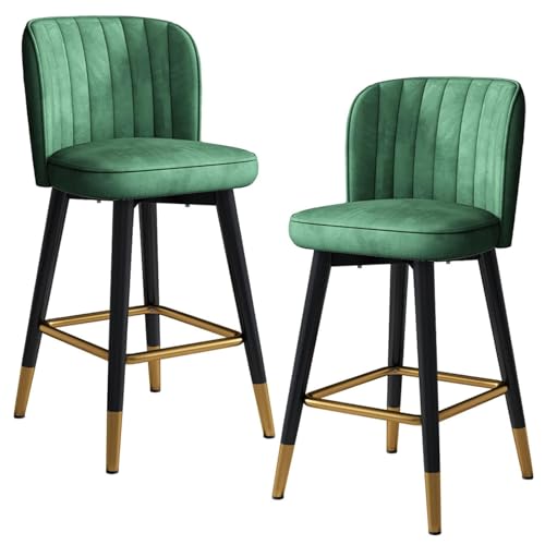 JDKJSBF Barhocker Counter Height Stools Barhocker Set aus 2 hohen Frühstücks -Esshocker mit Fußstütze und robuste Metallbeine, Velvet Bar Island -Stühle für Pub, Küche, Theke, Rec. Thoughtful JDKJSBF Barhocker Counter Height Stools Barhocker Set aus 2 hohen Frühstücks -Esshocker mit Fußstütze und robuste Metallbeine, Velvet Bar Island -Stühle für Pub, Küche, Theke, Rec. Thoughtful von JDKJSBF