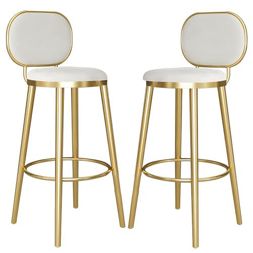 JDKJSBF Barhocker Counter Heighthocker Height Barhocker Set mit 2, samtpolsterte Frühstücksstuhl, komfortable Barstühle leicht zu montieren Kücheninselhocker für das Restaurant Thoughtful JDKJSBF Barhocker Counter Heighthocker Height Barhocker Set mit 2, samtpolsterte Frühstücksstuhl, komfortable Barstühle leicht zu montieren Kücheninselhocker für das Restaurant Thoughtful von JDKJSBF