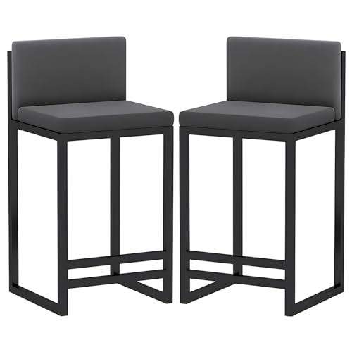 JDKJSBF Barhocker Counter Heighthocker Set aus 2 Samt Barhocker Frühstückstühle Küchenstühle, Hochleistungsschalter hoher Hock Thoughtful von JDKJSBF