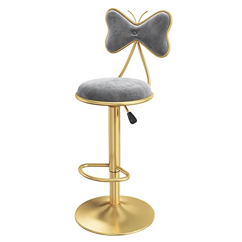 JDKJSBF Barhocker Frühstück Dining Barhocker, samtige gepolsterte Thekehocker, einstellbare Höhe drehbarer Heimküchenhocker, Counter High Bar Stuhl, Traggewicht 200 kg Thoughtful von JDKJSBF