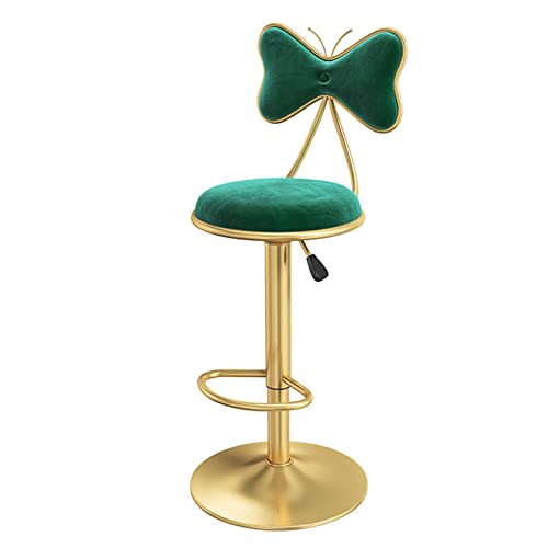 JDKJSBF Barhocker Frühstück Dining Barhocker, samtige gepolsterte Thekehocker, einstellbare Höhe drehbarer Heimküchenhocker, Counter High Bar Stuhl, Traggewicht 200 kg Thoughtful von JDKJSBF