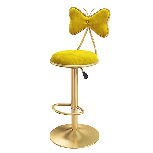 JDKJSBF Barhocker Frühstück Dining Barhocker, samtige gepolsterte Thekehocker, einstellbare Höhe drehbarer Heimküchenhocker, Counter High Bar Stuhl, Traggewicht 200 kg Thoughtful von JDKJSBF