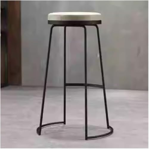 JDKJSBF Barhocker Küche Barhocker, Theke Barhocker Küchenbarhocker mit Metallbeinen Armless Barstühle PU Polsterte Esstuhl mit Fußstützen Küchenstühle Thoughtful von JDKJSBF