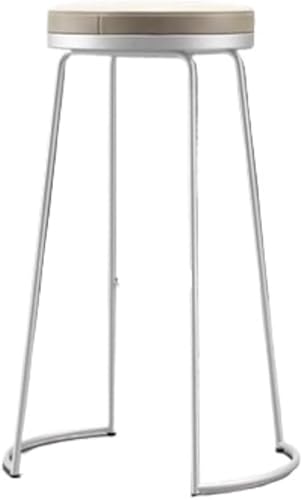 JDKJSBF Barhocker Küche Barhocker, Theke Barhocker Küchenbarhocker mit Metallbeinen Armless Barstühle PU Polsterte Esstuhl mit Fußstützen Küchenstühle Thoughtful von JDKJSBF