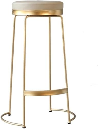 JDKJSBF Barhocker Küche Barhocker, Theke Barhocker Küchenbarhocker mit Metallbeinen Armless Barstühle PU Polsterte Esstuhl mit Fußstützen Küchenstühle Thoughtful von JDKJSBF