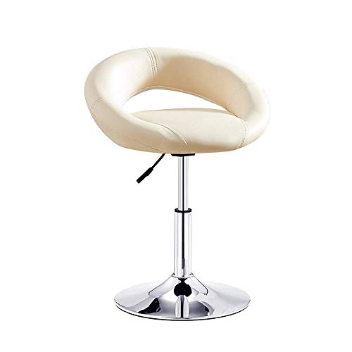 JDKJSBF Barhocker Moderne verstellbare Schwenk -Gasleuchten Chrom Fußstütze Rückenlehne Home Stangenhocker (Farbe: Blau, Größe: kurz ~ Bein) (Farbe: Lila, Größe: kurz ~ Bein) Thoughtful von JDKJSBF