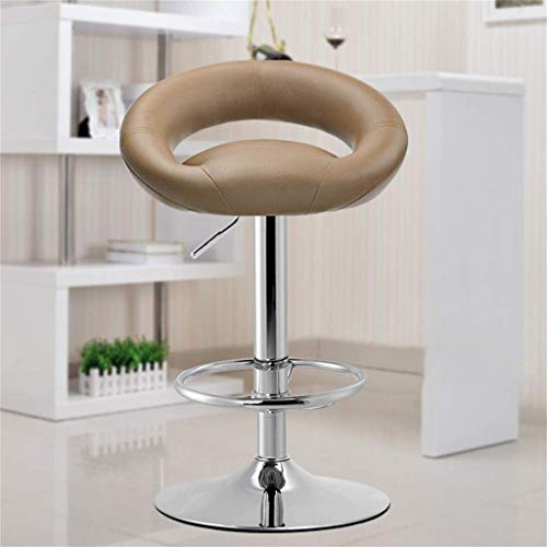 JDKJSBF Barhocker Schwenkelift Barstools Leder Küche Frühstücksstühle Einstellbare Schwenkbarhocker 1226 (Farbe: Rot) (Farbe: Kamel) Thoughtful von JDKJSBF