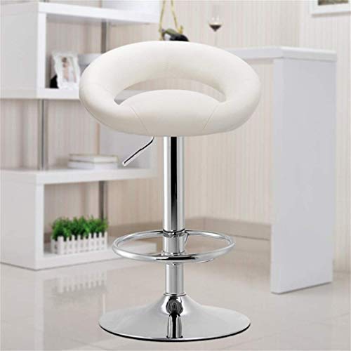 JDKJSBF Barhocker Schwenkelift Barstools Leder Küche Frühstücksstühle Verstellbare Schwenkbarhocker 1226 (Farbe: Rot) (Farbe: Weiß) Thoughtful von JDKJSBF