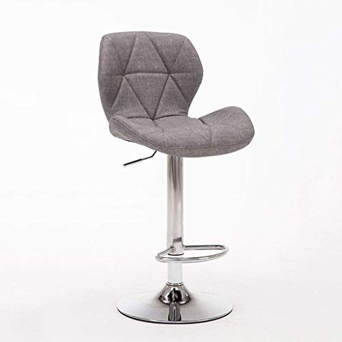 JDKJSBF Barhocker Schwenkhalm Rückenlehne Stuhl Metall Chassis Geeigneter Liftbarstuhl Stuhl Frühstück Stuhl für Cafés Kitchens American Bar Stuhl 1226 (Farbe: c) (Farbe: a) Thoughtful von JDKJSBF