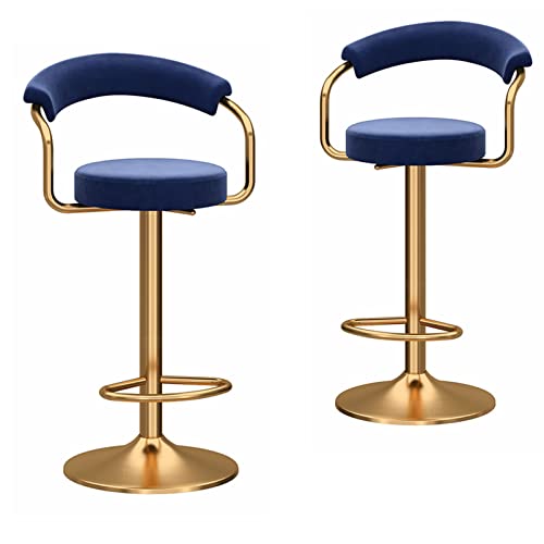 JDKJSBF Barhocker Set von 2 Barhockern, Frühstücksstühle, einstellbare Höhe des Heigers, 360 ° Schwenkstuhl Hochhocker, leicht zu versammeln, Küche und Zuhause Thoughtful von JDKJSBF