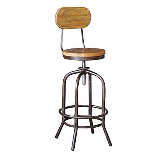 JDKJSBF Barhocker Solid Wood Barhocker Barhocker rotierender Lift Hochstuhl Essstuhl Industriehocker Frühstückshocker 1226 Thoughtful von JDKJSBF