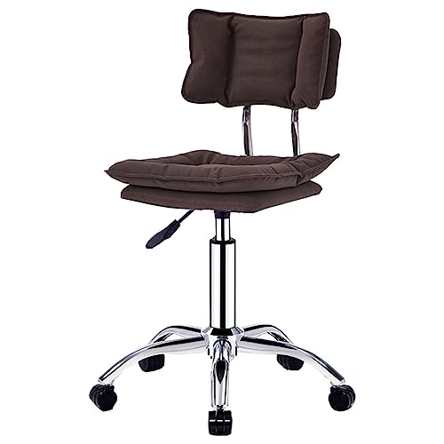 JDKJSBF Barhockerhöhe Verstellbarer Barhocker mit im Rückenlehnen moderner rotierbarer Bistro -Stuhlschalter PU -Leder -Küchenhocker Industriehocker mit Fußstütze (Farbe: /braun, Größe: a) Thoughtful von JDKJSBF