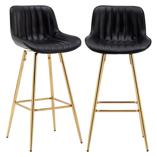 JDKJSBF Counter Height Bar Stools 30 Zoll Barhocker Set von 2 Schwenkkuppendhocker mit goldenen Beinen modern Thoughtful JDKJSBF Counter Height Bar Stools 30 Zoll Barhocker Set von 2 Schwenkkuppendhocker mit goldenen Beinen modern Thoughtful von JDKJSBF