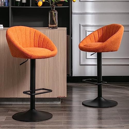 JDKJSBF Counter Height Bar Stoolsswivel Bar Stools Barhöhe Set von 2 mit verstellbaren Thekenhöhen Barhocker, Moderne gepolsterte Hocker für Kücheninselstühle mit schwarzen Beinen fo Thoughtful JDKJSBF Counter Height Bar Stoolsswivel Bar Stools Barhöhe Set von 2 mit verstellbaren Thekenhöhen Barhocker, Moderne gepolsterte Hocker für Kücheninselstühle mit schwarzen Beinen fo Thoughtful von JDKJSBF