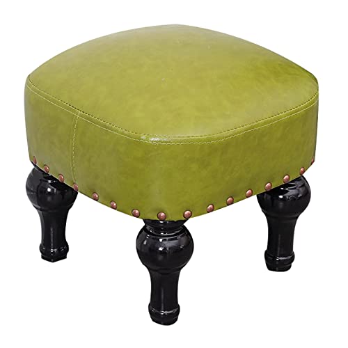 JDKJSBF Eingangstür Wechsel Schuhe Hocker Faxu Leder Fußhocker Kleiner Hocker mit 4 langlebigen festen Holzbeinen, grün Thoughtful JDKJSBF Eingangstür Wechsel Schuhe Hocker Faxu Leder Fußhocker Kleiner Hocker mit 4 langlebigen festen Holzbeinen, grün Thoughtful von JDKJSBF