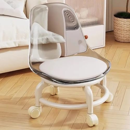 JDKJSBF Einstellbare Höhe Rollinghocker mit 360 -Grad -Rotation Glatte Räder ideal für Hausgartenbüro Acrylplastikmaterial Thoughtful von JDKJSBF