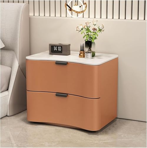JDKJSBF Eleganter Nachttisch aus Mikrofaserleder mit Kunstmarmorplatte und 2 Schubladen. Moderner Beistelltisch, Atemberaubendes Design Thoughtful JDKJSBF Eleganter Nachttisch aus Mikrofaserleder mit Kunstmarmorplatte und 2 Schubladen. Moderner Beistelltisch, Atemberaubendes Design Thoughtful von JDKJSBF