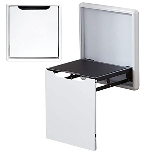 JDKJSBF Faltbare Nicht schlupfende Duschhocker Wand montiert unsichtbare Klappstuhl für Eingangsbereich Badezimmer Aluminiumlegierung Sitz max. Gewicht 200 kg Thoughtful von JDKJSBF