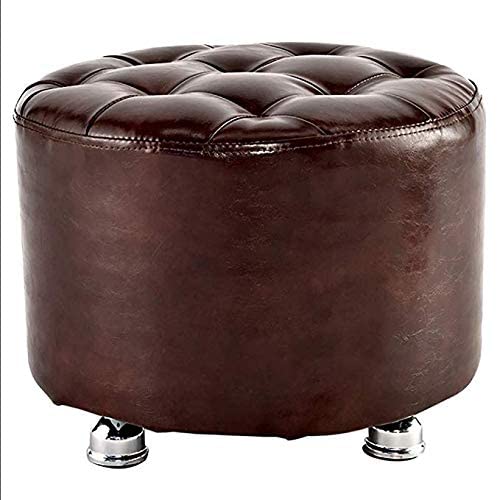 JDKJSBF Feste Farbhocker-Small-Hocker-Schuhschuhe Hocker Mode Kreatives Sofa-Bank-Tragenschuhe sitzend Pier Dressing Massivholz Kurzhocker Fußschemel (Farbe: Rot) Thoughtful von JDKJSBF