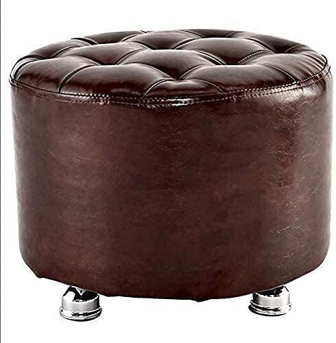 JDKJSBF Fester Farbhocker Kleiner Hockerwechsel Schuhe Hocker Mode Kreatives Sofa -Bank -Tragenschuhe sitzend Pier Dressing Massivholz kurzer Hocker Fußschemel (Farbe: braun) Thoughtful von JDKJSBF