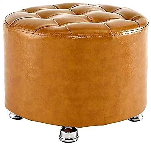 JDKJSBF Fester Farbhocker Kleiner Hockerwechsel Schuhe Hocker Mode Kreatives Sofa -Bank -Tragenschuhe sitzend Pier Dressing Massivholz kurzer Hocker Fußschemel (Farbe: braun) Thoughtful von JDKJSBF