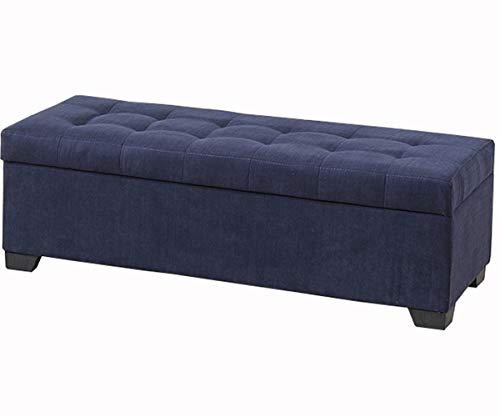 JDKJSBF Footstool, Faltbare Lagerung Ottoman Massivholz Polyester Stoff Stoffbox Moderner Stil Heben Schlafzimmer Pelzsofa Hockerlager Kapazität 330 lbs 100x45x40 cm Ottomans Thoughtful von JDKJSBF