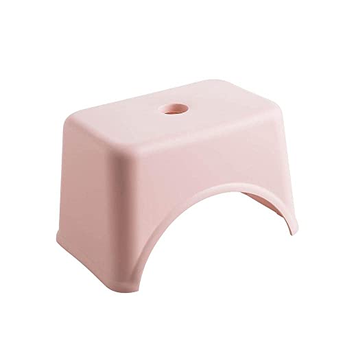 JDKJSBF Footstool, Footstool kreative verdickte Plastikhocker Wohnzimmer Nicht-Schlupfbad-Bank Stufenhocker Wechseln Schuhe Hockermöbel Pouf Fußhocker Fußstütze Thoughtful von JDKJSBF