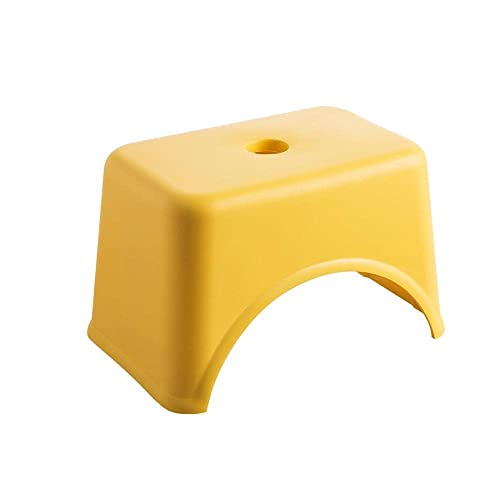 JDKJSBF Footstool, Footstool kreative verdickte Plastikhocker Wohnzimmer Nicht-Schlupfbad-Bank Stufenhocker Wechseln Schuhe Hockermöbel Pouf Fußhocker Fußstütze Thoughtful von JDKJSBF